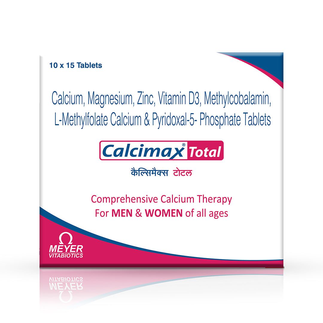 CalcimaxTotalTabsFrontViewcopy.jpg Calcimax Total 15 Tablets 1 Strip - Image 1