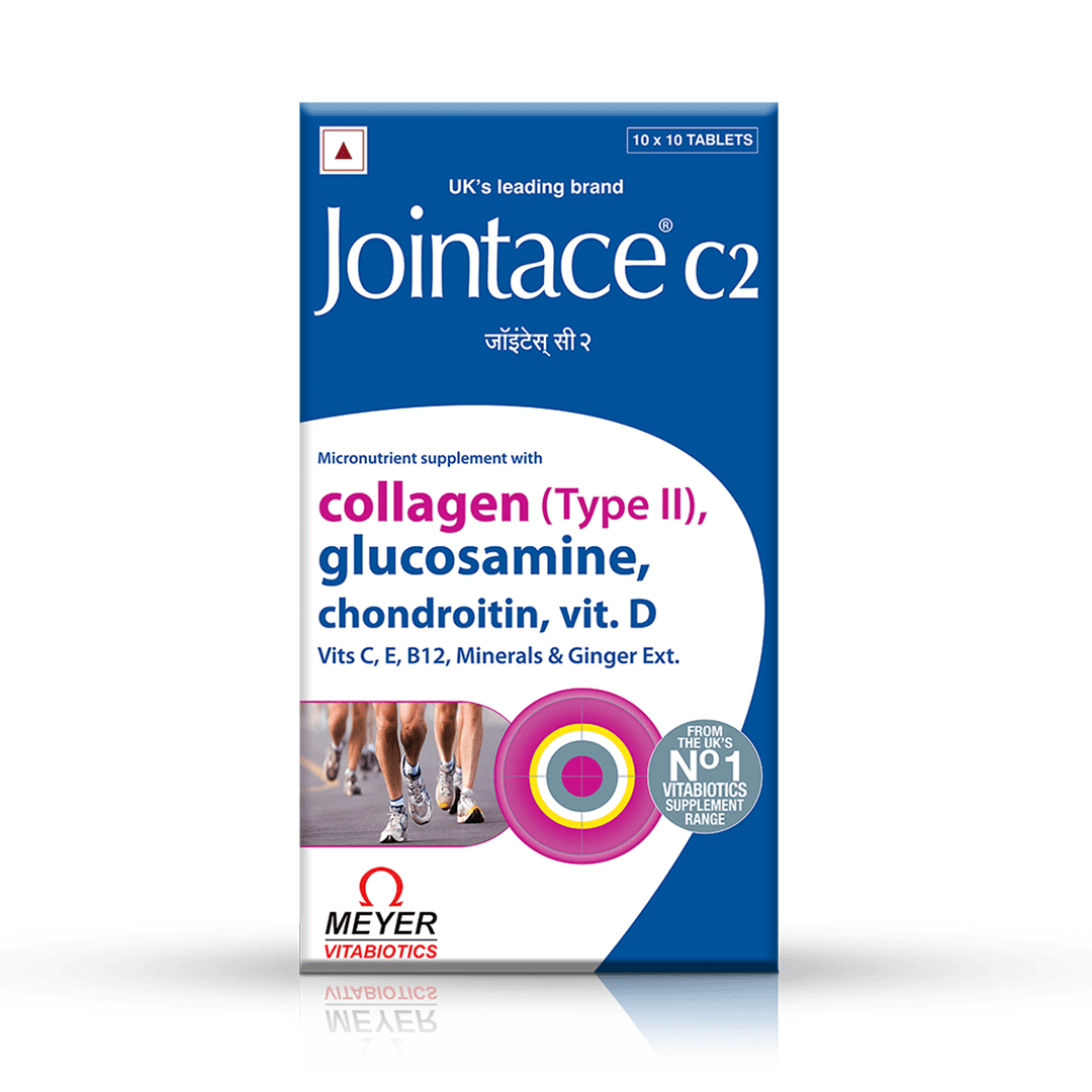 Jointace-C2-Tab-Front-View_5967fa98-023e-4c54-9440-d4f485770bc4.png Jointace C2 -10 Tablets 1 Strip - Image 1